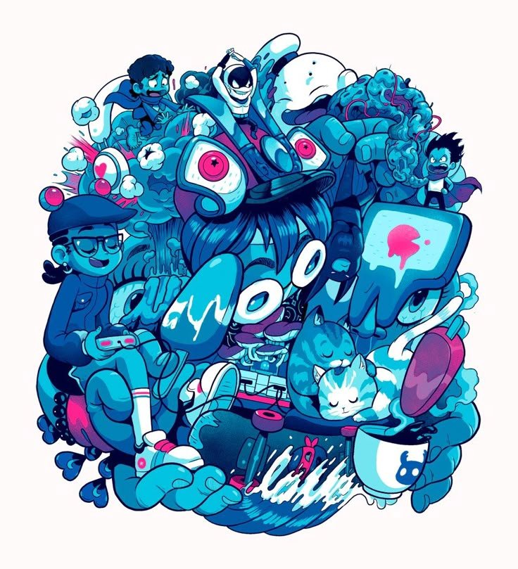 Illustrazioni originali create da Arrowfrog Studio per branding, comunicazione visiva e contenuti creativi