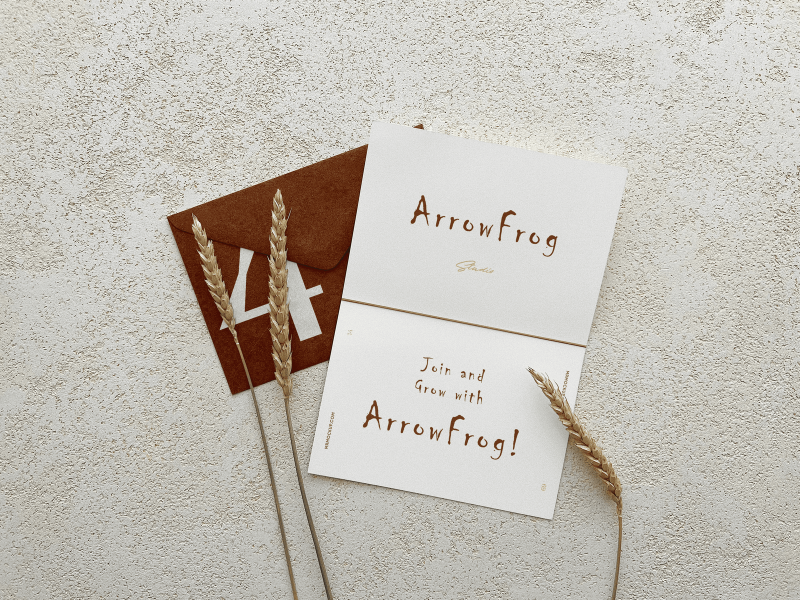 Design grafico di lettera aziendale realizzato da Arrowfrog Studio per immagine coordinata